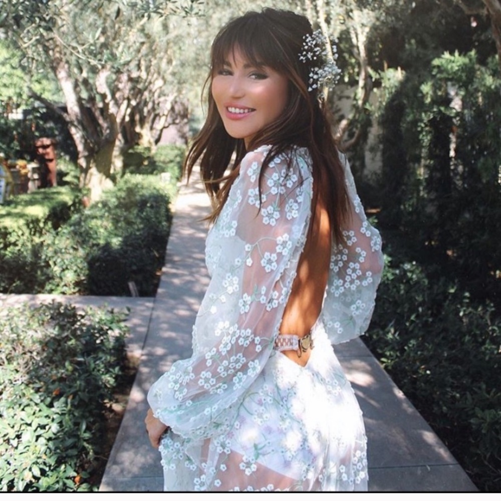 FOR LOVE AND LEMONS ECLAIR MAXI DRESS GOWN RARE XS